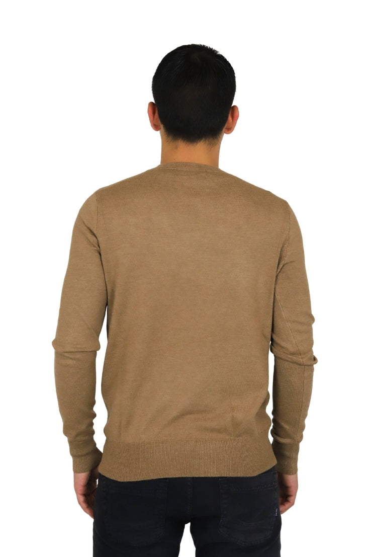 TAKE TWO Uomo Maglione UT00450 Cammello