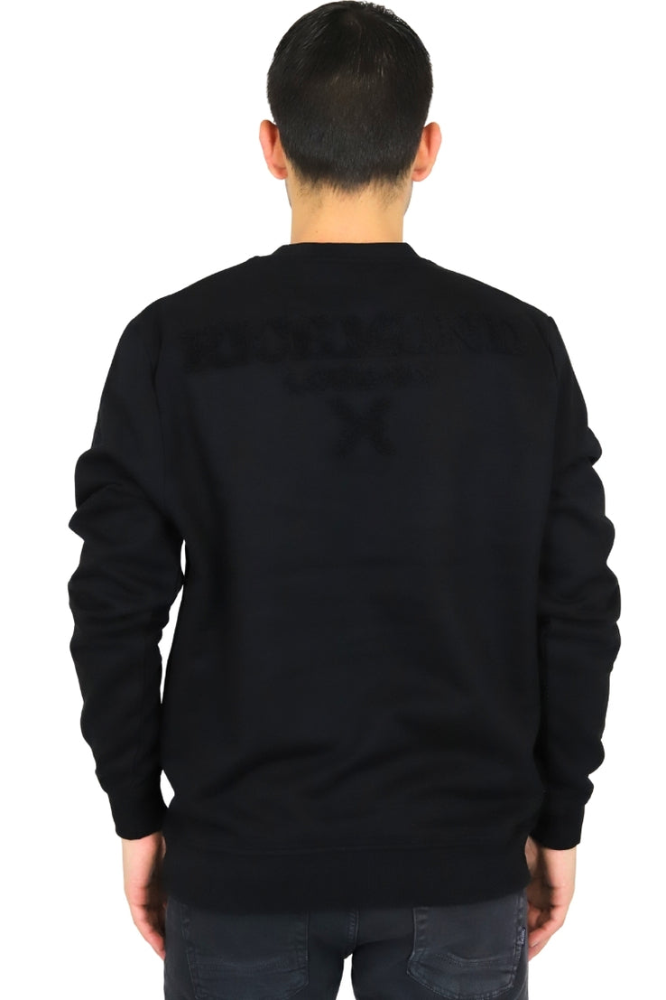 RICHMOND X Uomo Felpa UMA25005FE Nero