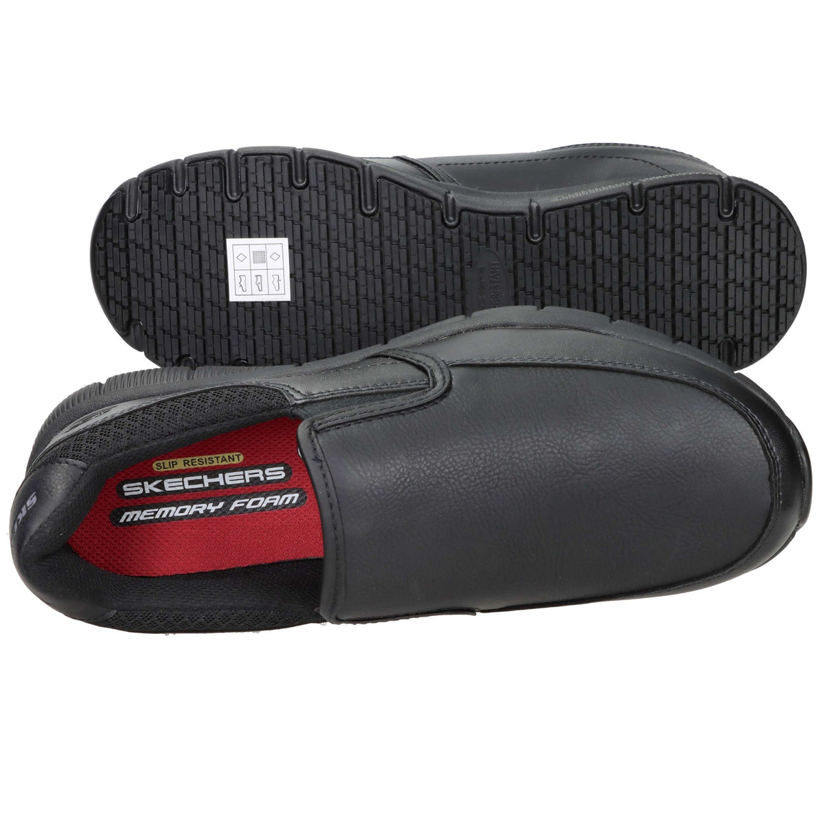 SKECHERS Uomo Slip-on 77157EC Nero