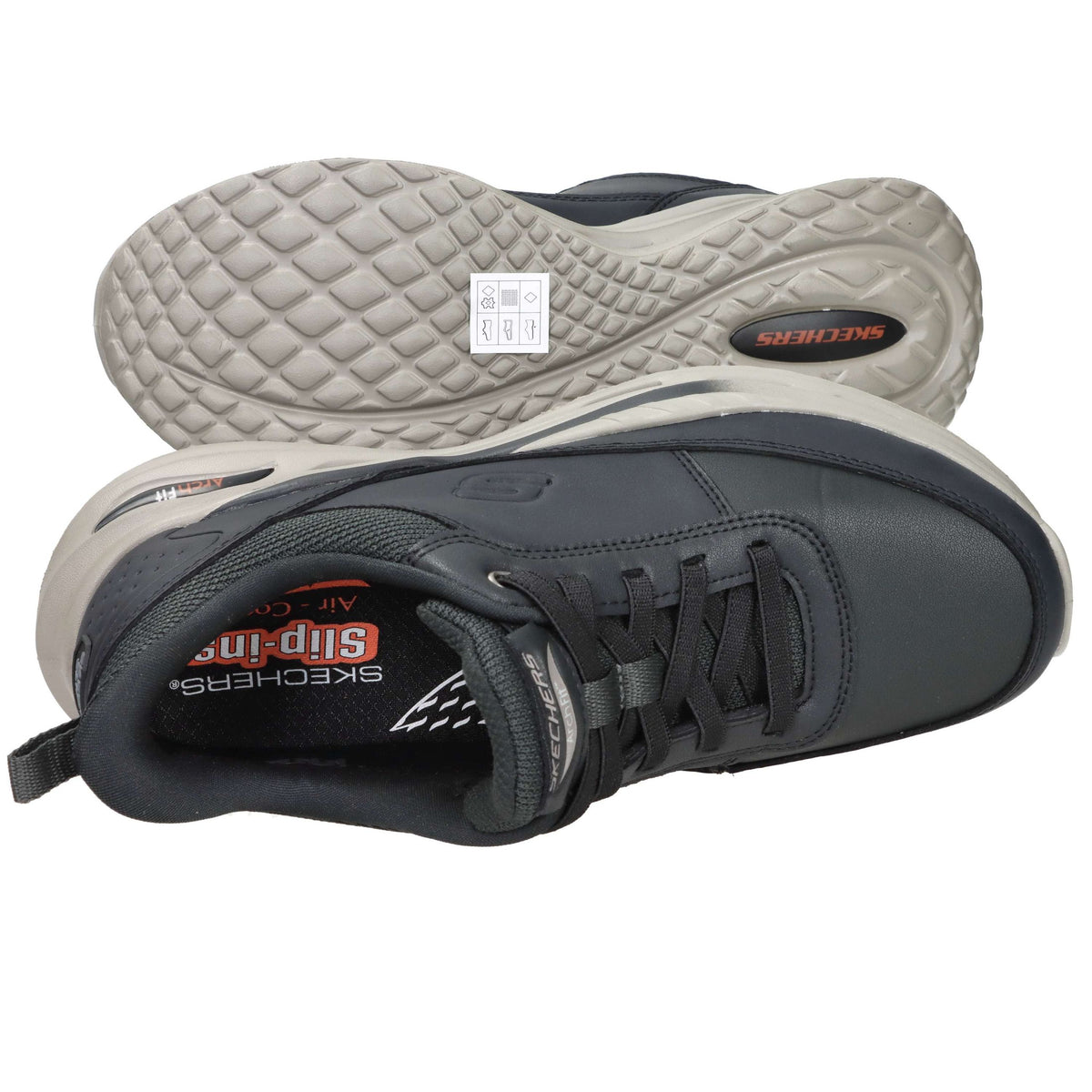 SKECHERS Uomo Slip-on 210981 Nero
