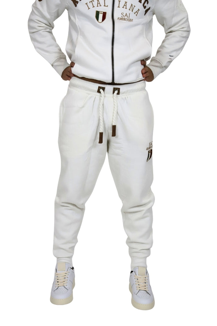 Aereonautica Italiana Uomo Pantalone ARI5PT011269U Panna
