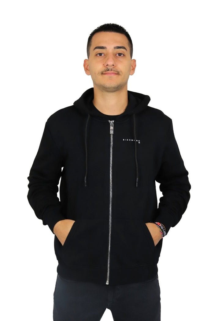 RICHMOND X Uomo Felpa UM25008FE Nero