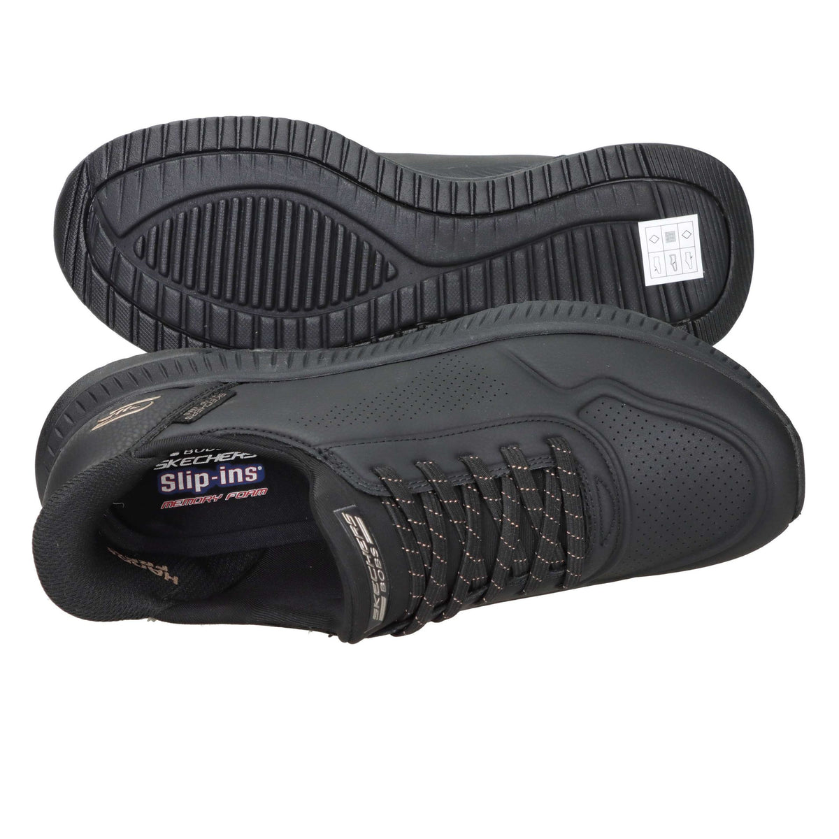 SKECHERS Donna Slip-on 117740 Nero