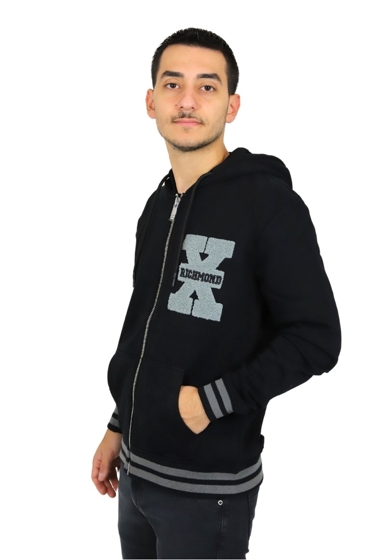RICHMOND X Uomo Felpa UMA25049FE Nero