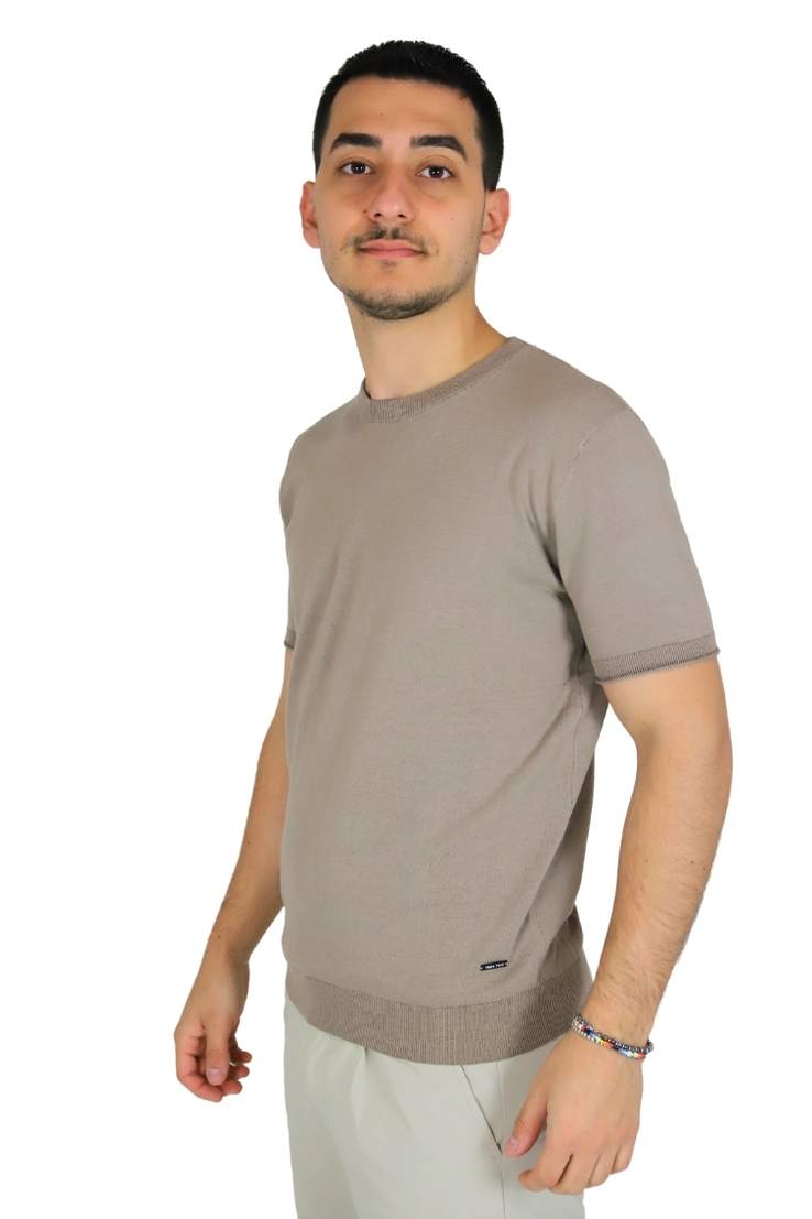 TAKE TWO Uomo Maglia UKE7017 Taupe