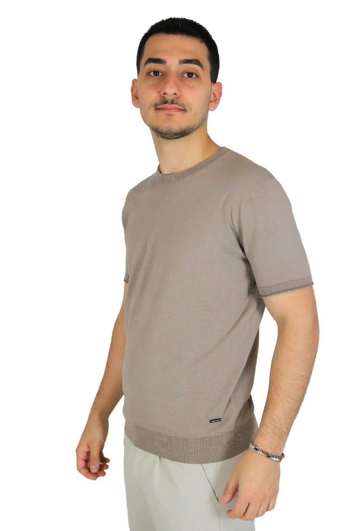 TAKE TWO Uomo Maglia UKE7017 Taupe