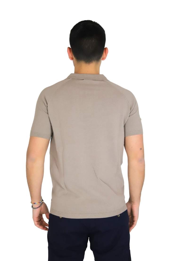 TAKE TWO Uomo Polo UKE7003 Taupe