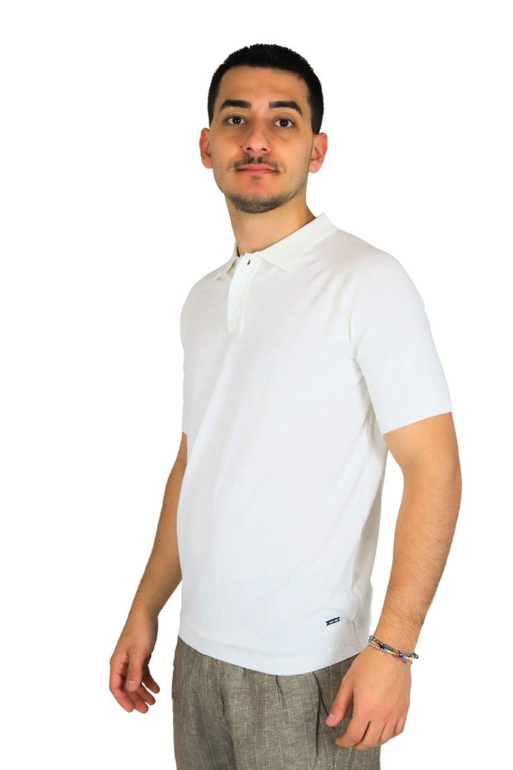 TAKE TWO Uomo Polo UKE7003 Panna