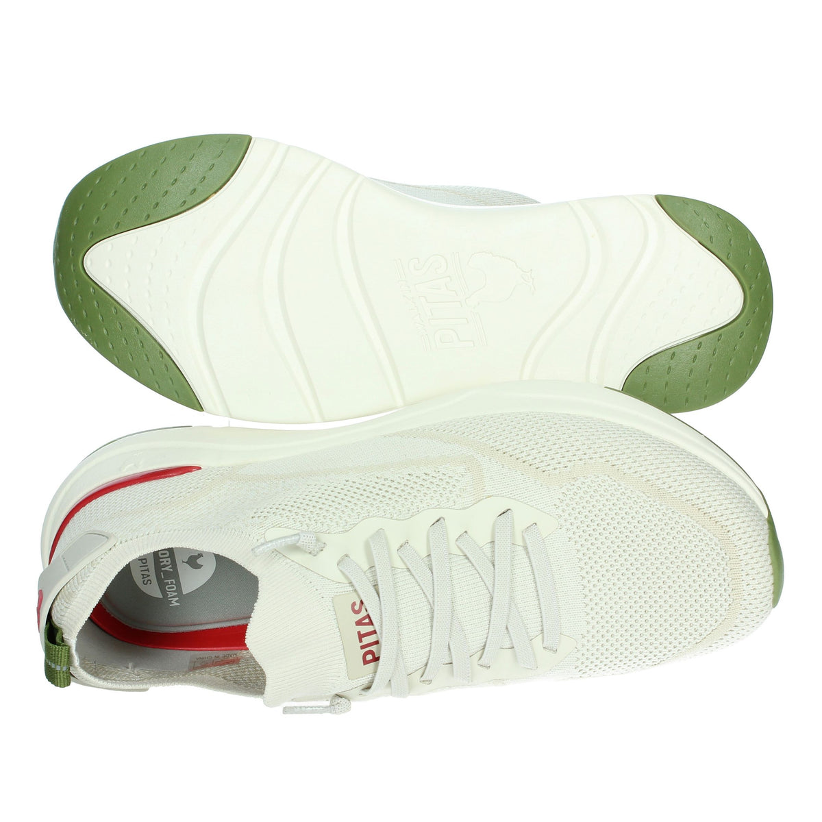 PITAS Uomo Slip-on CUE MAN Bianco