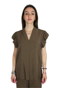 TAKE TWO Donna Blusa DKE8630 Marrone