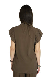 TAKE TWO Donna Blusa DKE8630 Marrone