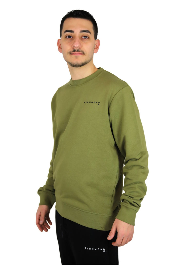 RICHMOND X Uomo Felpa UMP25216FE Verdone