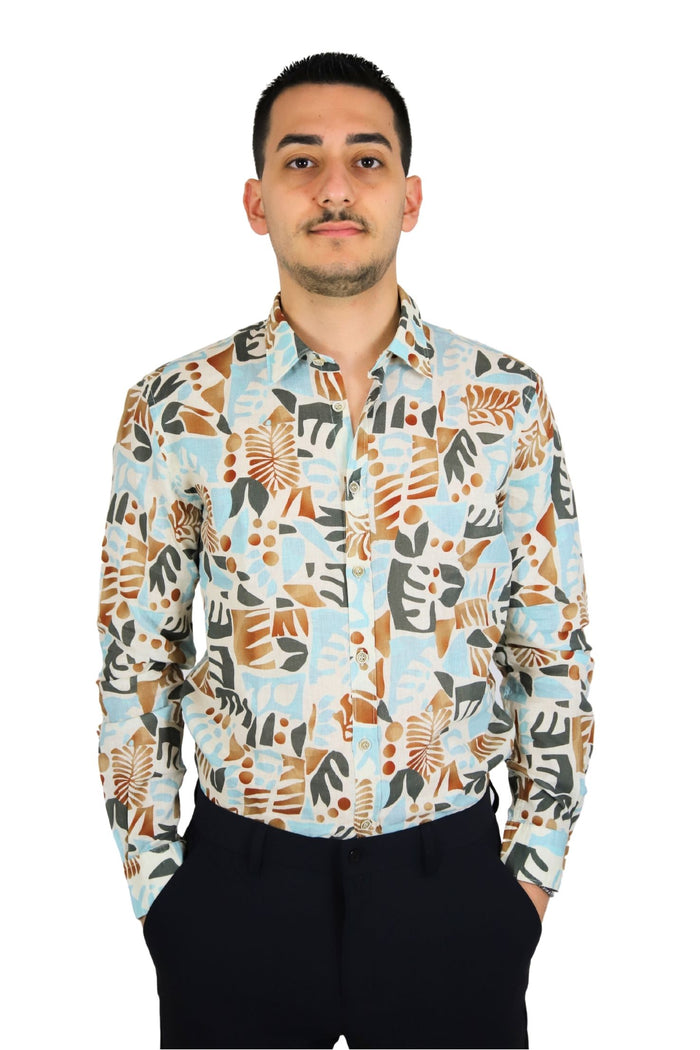 PHILOTINTO Uomo Camicia 25S15CA Beige