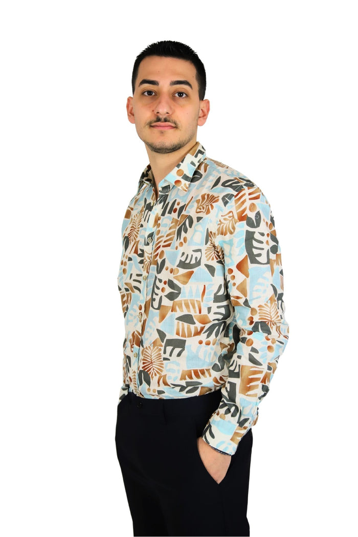 PHILOTINTO Uomo Camicia 25S15CA Beige