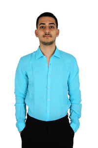 PHILOTINTO Uomo Camicia 25S18CA Azzurro