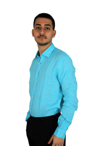 PHILOTINTO Uomo Camicia 25S18CA Azzurro