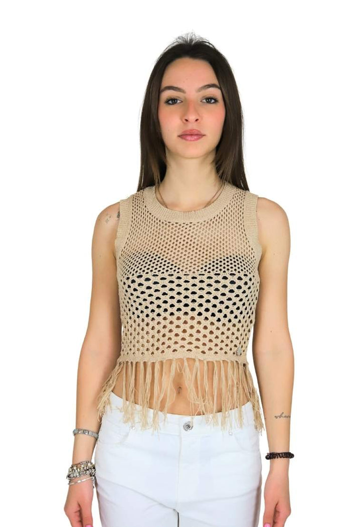 TAKE TWO Donna Canotta DKE8039 Beige