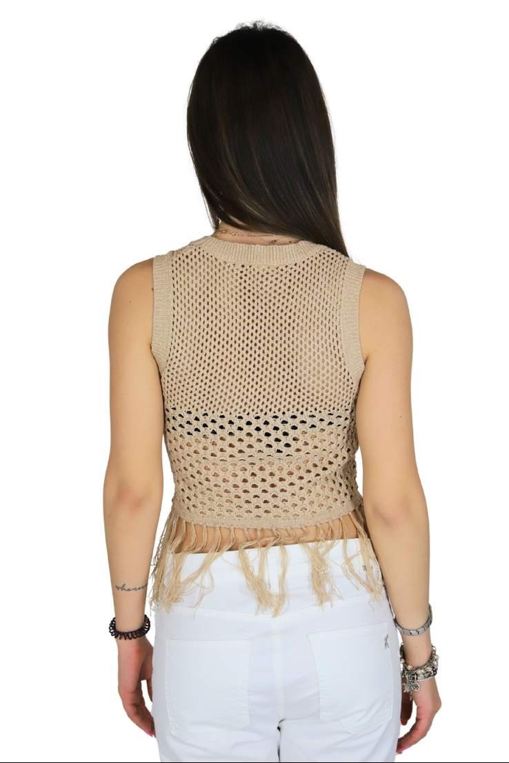 TAKE TWO Donna Canotta DKE8039 Beige