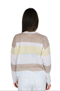TAKE TWO Donna Maglia DKE8019 Bianco/Beige