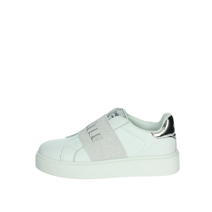 GAELLE PARIS Bambine e ragazze Slip-on GS0036L Bianco/Argento