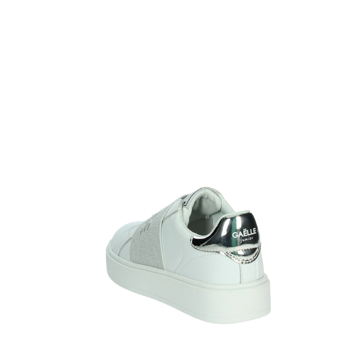 GAELLE PARIS Bambine e ragazze Slip-on GS0036L Bianco/Argento