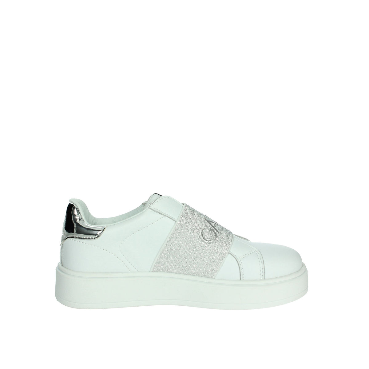 GAELLE PARIS Bambine e ragazze Slip-on GS0036L Bianco/Argento