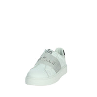 GAELLE PARIS Bambine e ragazze Slip-on GS0036L Bianco/Argento