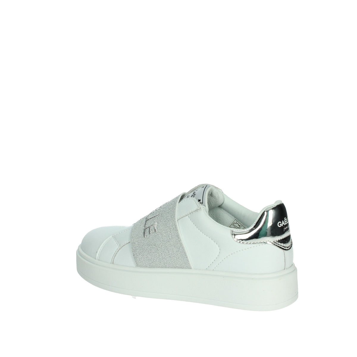 GAELLE PARIS Bambine e ragazze Slip-on GS0036L Bianco/Argento