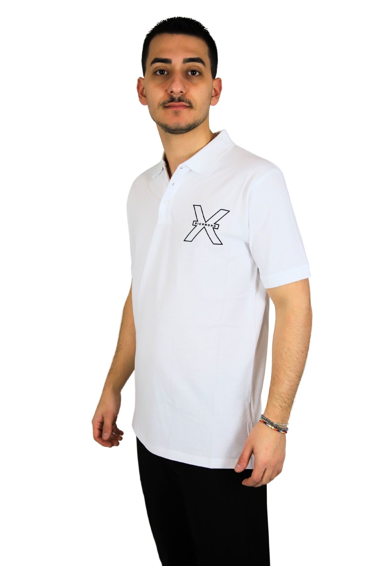 RICHMOND X Uomo Polo UMP25117PO Bianco