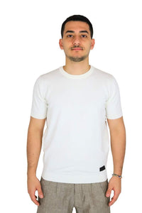 RICHMOND X Uomo Maglia UMP25014MA Panna
