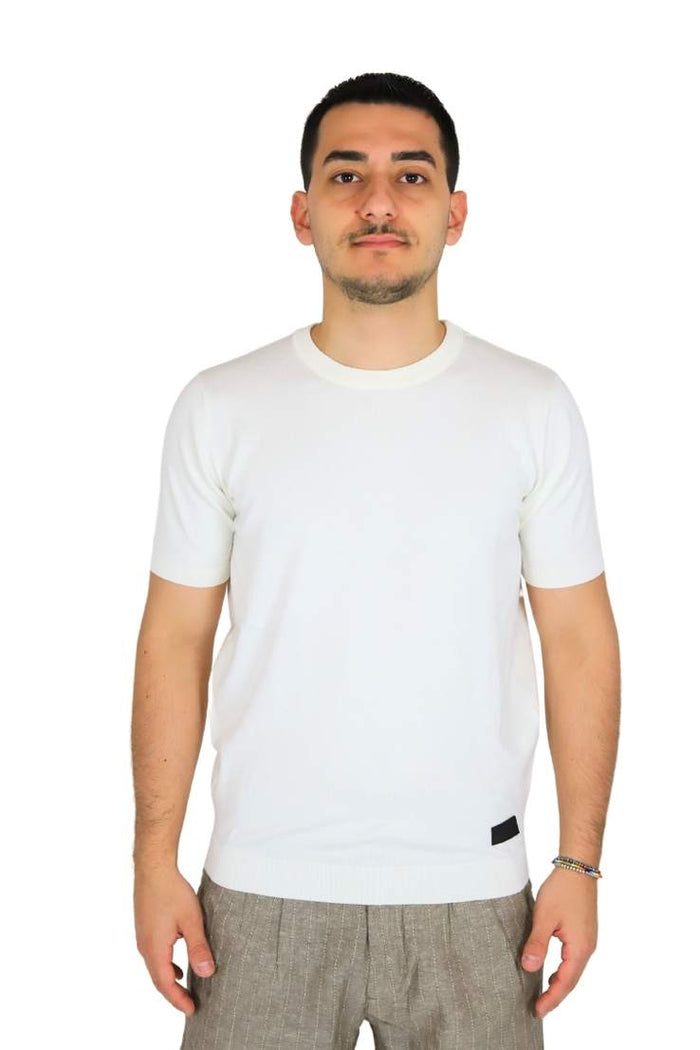RICHMOND X Uomo Maglia UMP25014MA Panna