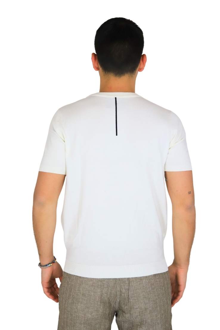 RICHMOND X Uomo Maglia UMP25014MA Panna