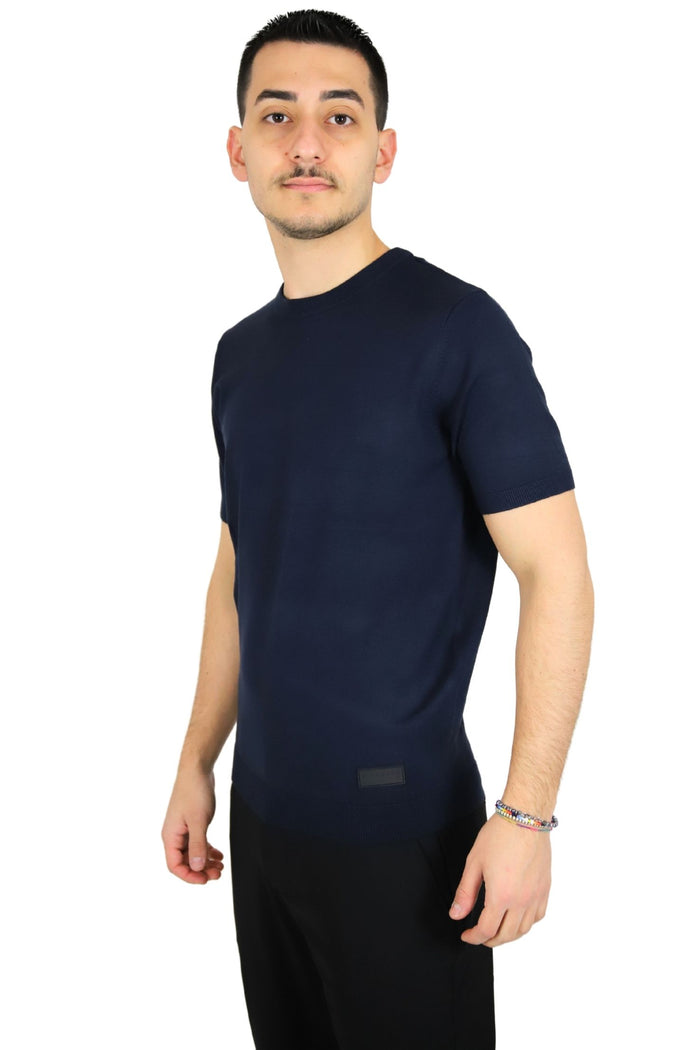 RICHMOND X Uomo Maglia UMP25014MA Blu