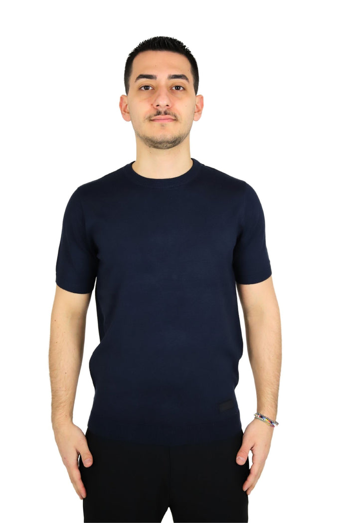 RICHMOND X Uomo Maglia UMP25014MA Blu