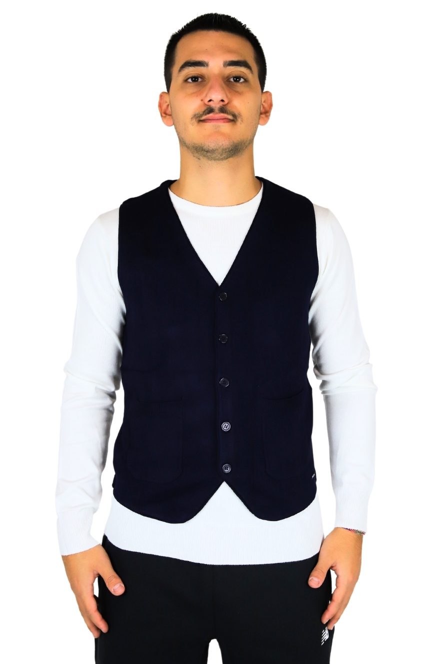 TAKE TWO Uomo Gilet UTA6407 Blu
