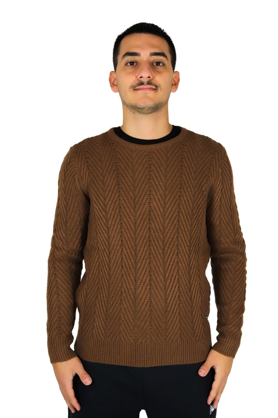 TAKE TWO Uomo Maglione UTA6439 Cammello