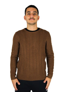 TAKE TWO Uomo Maglione UTA6439 Cammello