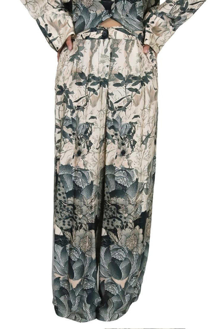 Zahjr Donna Pantalone 53539498 Beige/Verde