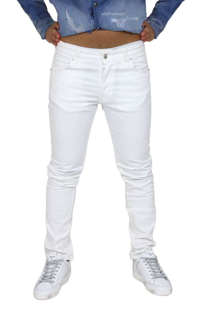 COSTUME NATIONAL Uomo Pantalone NMS40005JE Bianco