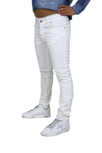 COSTUME NATIONAL Uomo Pantalone NMS40005JE Bianco