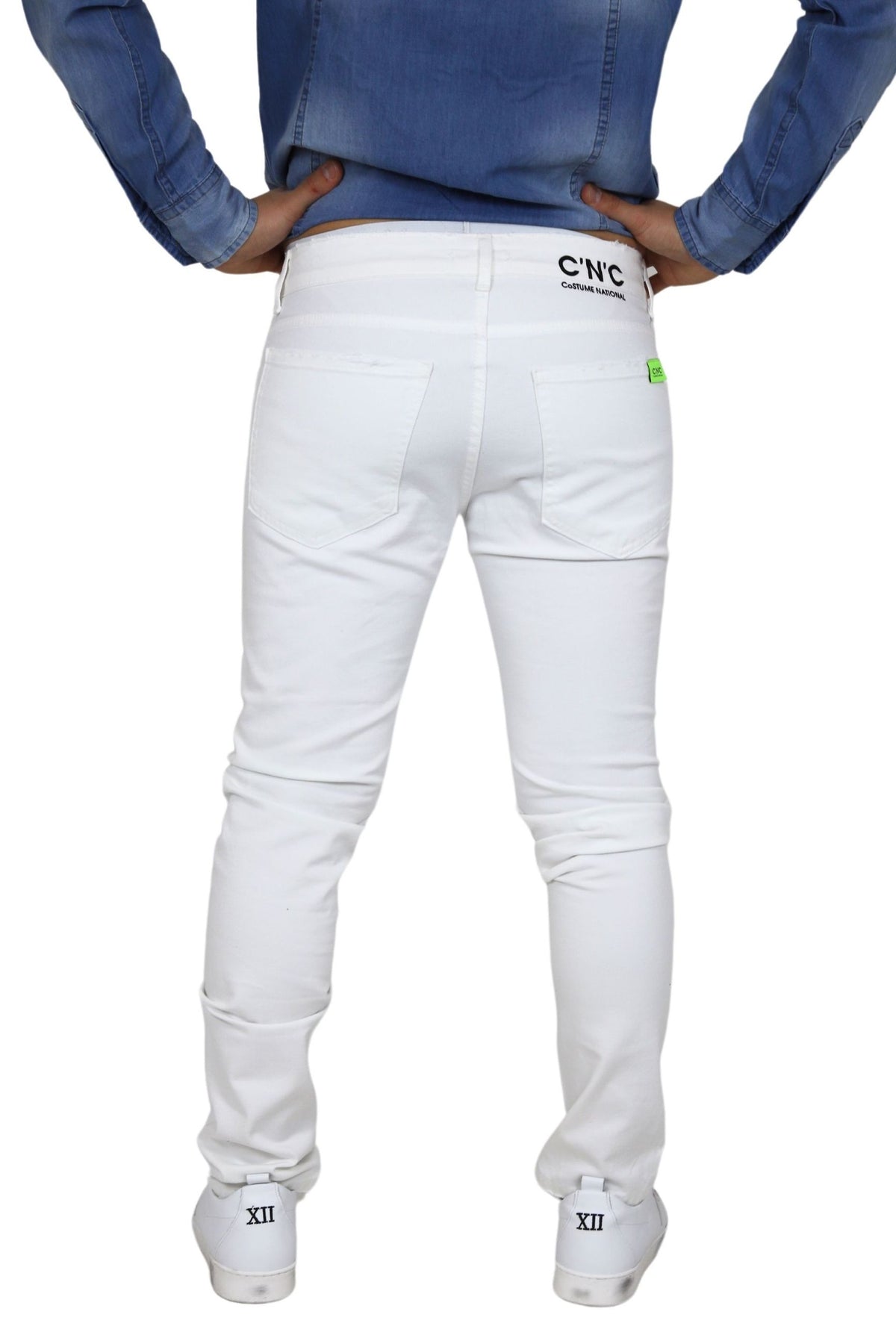 COSTUME NATIONAL Uomo Pantalone NMS40005JE Bianco