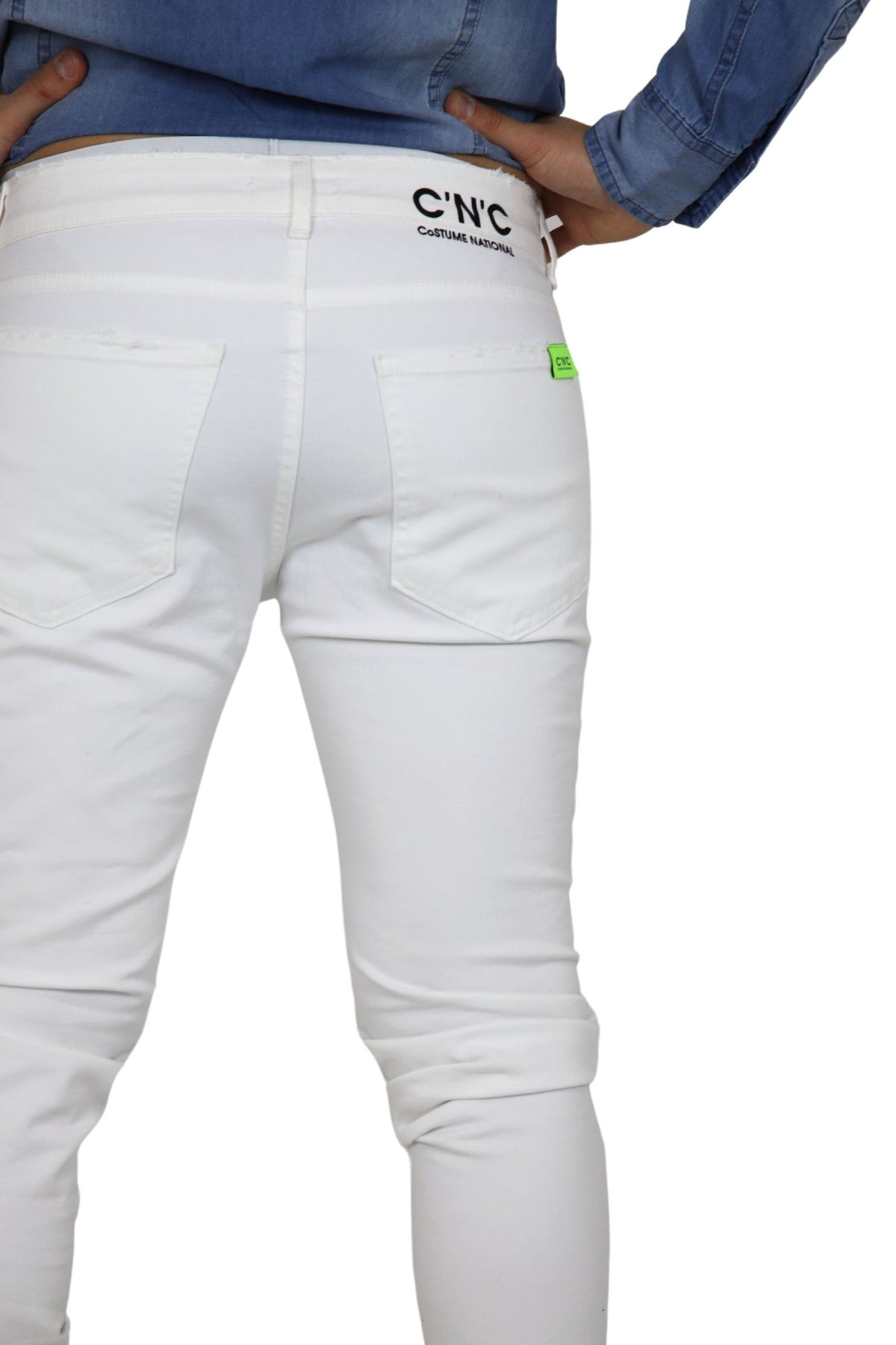 COSTUME NATIONAL Uomo Pantalone NMS40005JE Bianco