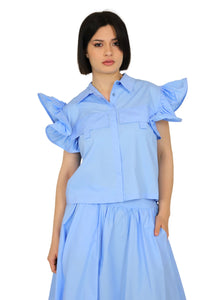 Zahjr Donna Camicia 53539224 Cielo