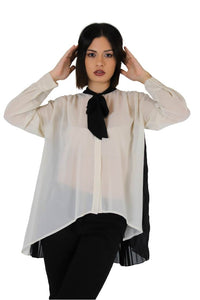 Zahjr Donna Camicia 53538769 Beige/Nero