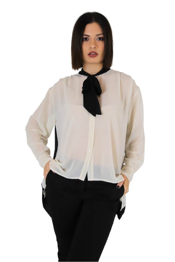 Zahjr Donna Camicia 53538769 Beige/Nero