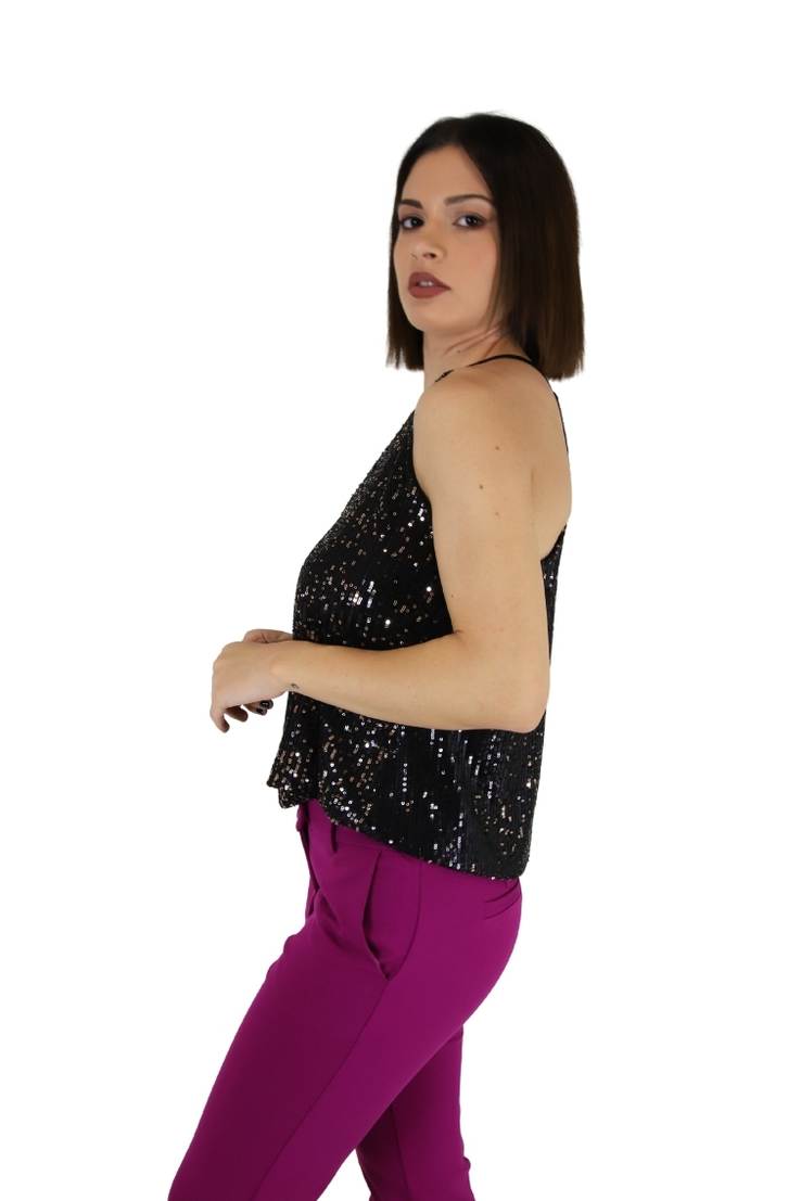 Zahjr Donna Top 53538796 Nero