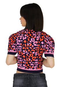 Zahjr Donna Maglione 53538930 Blu/Fuxia