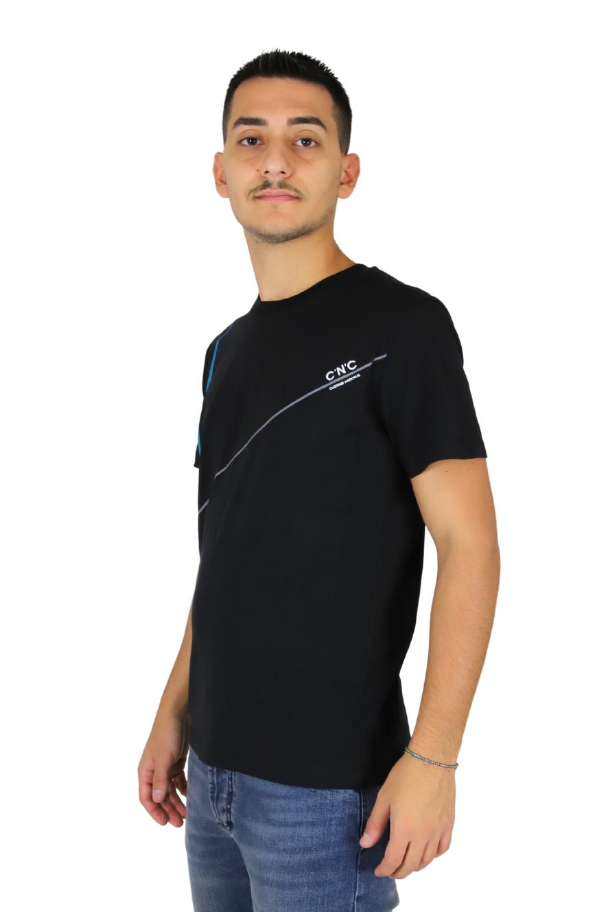COSTUME NATIONAL Uomo T-shirt NMF47003TS Nero