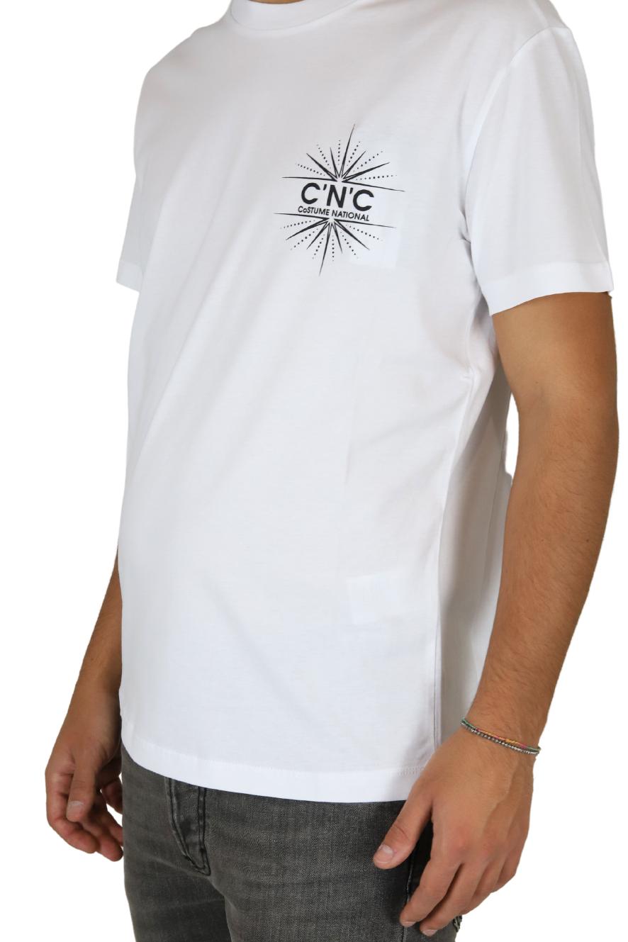 COSTUME NATIONAL Uomo T-shirt NMF47006TS Bianco