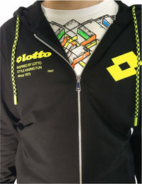 LOTTO Uomo Felpa LTU259 Nero